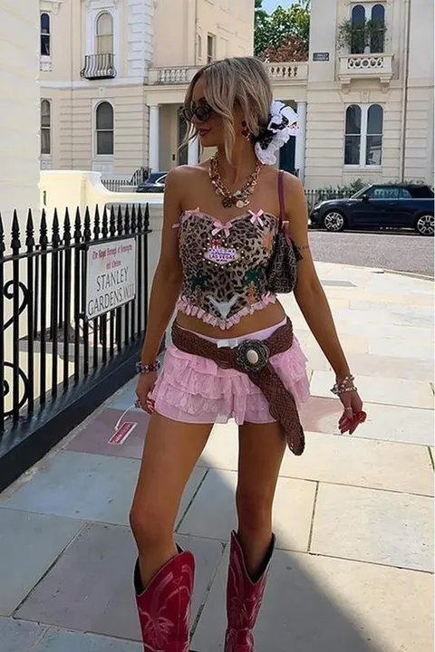 Corset animal print